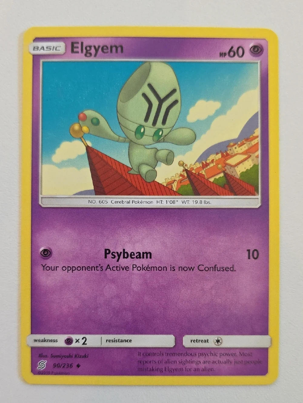 Pokemon Beheeyem And Elgyem Card